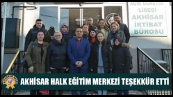 Akhisar Halk Eğitim Merkezi Teşekkür Etti