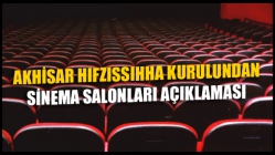 Akhisar Hıfzıssıhha Kurulundan Sinema Salonları Açıklaması