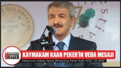 Akhisar Kaymakamı Kaan Peker’in veda mesajı