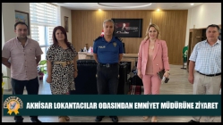 Akhisar Lokantacılar Odasından Emniyet Müdürüne Ziyaret