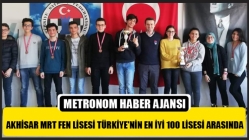 Akhisar Mrt Fen Lisesi Türkiye'nin En İyi 100 Lisesi Arasında