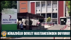 Akhisar Mustafa Kirazoğlu Devlet Hastanesinden Duyuru