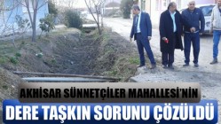 Akhisar Sünnetçiler Mahallesi’nin Dere Taşkın Sorunu Çözüldü