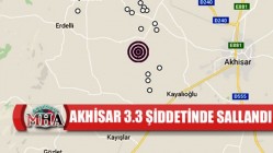 Akhisar'da 3.3 şiddetinde deprem meydana geldi