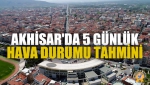 Akhisar'da 5 Günlük Hava Durumu Tahmini