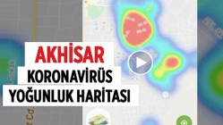 Akhisar'ın Koronavirüs Yoğunluk Haritası