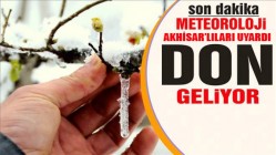 Akhisarlı çiftçiye don uyarısı