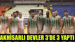 Akhisarlı devler 3’de 3 yaptı