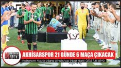 Akhisarspor 21 günde 6 maça çıkacak