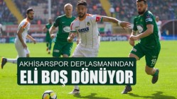 Akhisarspor Deplasmanından Eli Boş Dönüyor