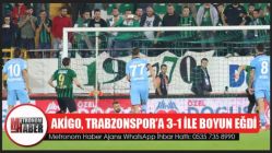 Akigo, Trabzonspor’a 3-1 İle Boyun Eğdi