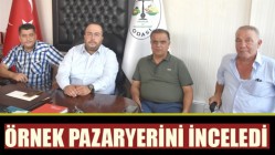 Antalya Pazarcılar Odası başkanı Öz, örnek pazaryerini inceledi