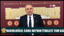 Bakırlıoğlu; Canlı Hayvan İthalatı Tam Gaz