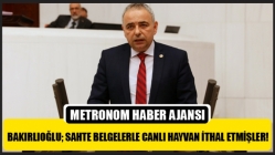 Bakırlıoğlu; Sahte Belgelerle Canlı Hayvan İthal Etmişler!