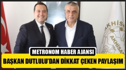 Başkan Dutlulu’dan Dikkat Çeken Paylaşım