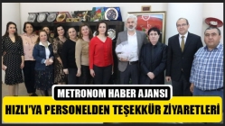 Başkan Hızlı’ya personelden teşekkür ziyaretleri