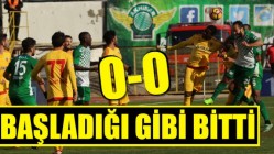 Başladığı Gibi Bitti 0-0