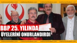 BBP 25. Yılında Üyelerini Onurlandırdı