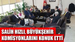 Belediye Başkanı Salih Hızlı, Büyükşehir Komisyonlarını Konuk Etti