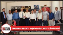 Belediye Başkanı Salih Hızlı, Yunusemre Belediye Başkanı Çerçi’yi kabul etti