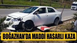 Boğazhan’da Maddi Hasarlı Kaza