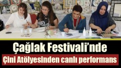 Çağlak Festivali’nde Çini Atölyesinden canlı performans