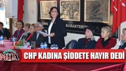 CHP Kadına Yönelik Şiddete Karşı basın açıklaması yaptı