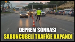 Deprem Sonrası Sabuncubeli Trafiğe Kapandı