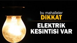 Dikkat Elektrik Kesintisi