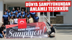 Dünya Şampiyonundan Anlamlı Teşekkür