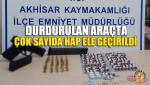 Durdurulan Araçta Çok Sayıda Hap Ele Geçirildi