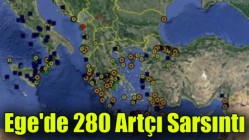 Ege'de 280 Artçı Sarsıntı