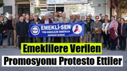 Emeklilere Verilen Promosyonu Protesto Ettiler