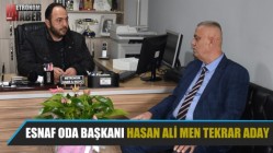 Esnaf Oda Başkanı Hasan Ali Men Tekrar Aday