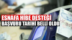 Esnafa Hibe Desteğinde Başvuru Tarihi Belli Oldu