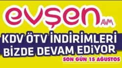 Evşen AVM’de KDV ve ÖTV indirimleri devam ediyor