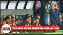 Fatih Terim maçın bitimini beklemeden sahadan ayrıldı