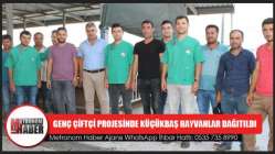 Genç Çiftçi Projesinde Küçükbaş Hayvanlar Dağıtıldı