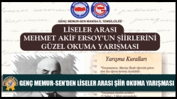 Genç Memur-Sen’den Liseler Arası Şiir Okuma Yarışması