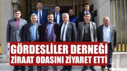 Gördesliler Derneği, Ziraat Odasını ziyaret etti