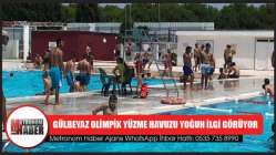 Gülbeyaz Olimpik Yüzme Havuzu Yoğun İlgi Görüyor