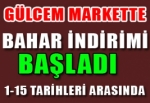 Gülcem Markette bahar İndirimi