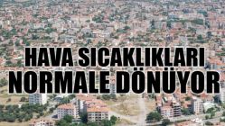 Hava Sıcaklıkları Normale Dönüyor