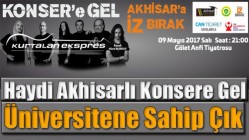 Haydi Akhisarlı! Konsere Gel Üniversitene Sahip Çık!