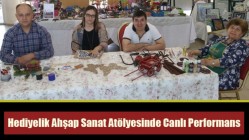 Hediyelik Ahşap Sanat Atölyesinde canlı performans