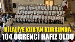 Hilaliye Kur’an Kursunda 104 öğrenci hafız oldu