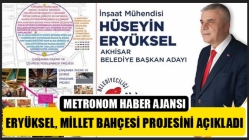 Hüseyin Eryüksel, millet bahçesi projesini açıkladı