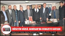 Hüseyin Sözlü, Akhisar'da Cenazeye Katıldı