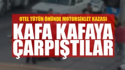 İki Motorsiklet Kafa Kafaya Çarpıştı