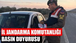 İl Jandarma Komutanlığı Basın Duyurusu